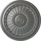 Ekena Millwork Brunswick Ceiling Medallion (Fits Canopies up to 4 1/2"), Hand-Painted Silver, 27"OD x 2 1/2"P CM27BRSLS - alternate 1
